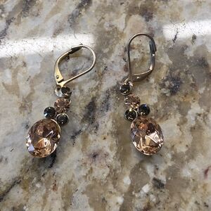 Givenchy Crystal Drop Earrings in Champagne Gold - Women's Jewelry